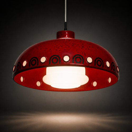 Emaillierte Hängelampe Dänemark