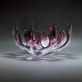 Murano Glas Schale – in Amethyst & Klarglas - 27cm