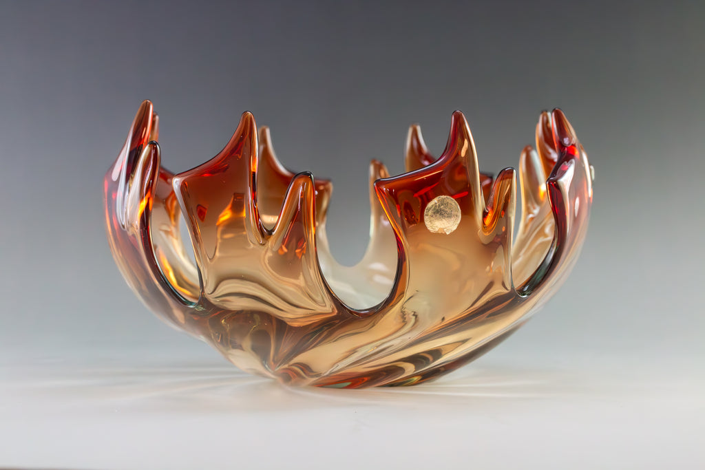 Murano Glasschale - Inferno - 22 cm