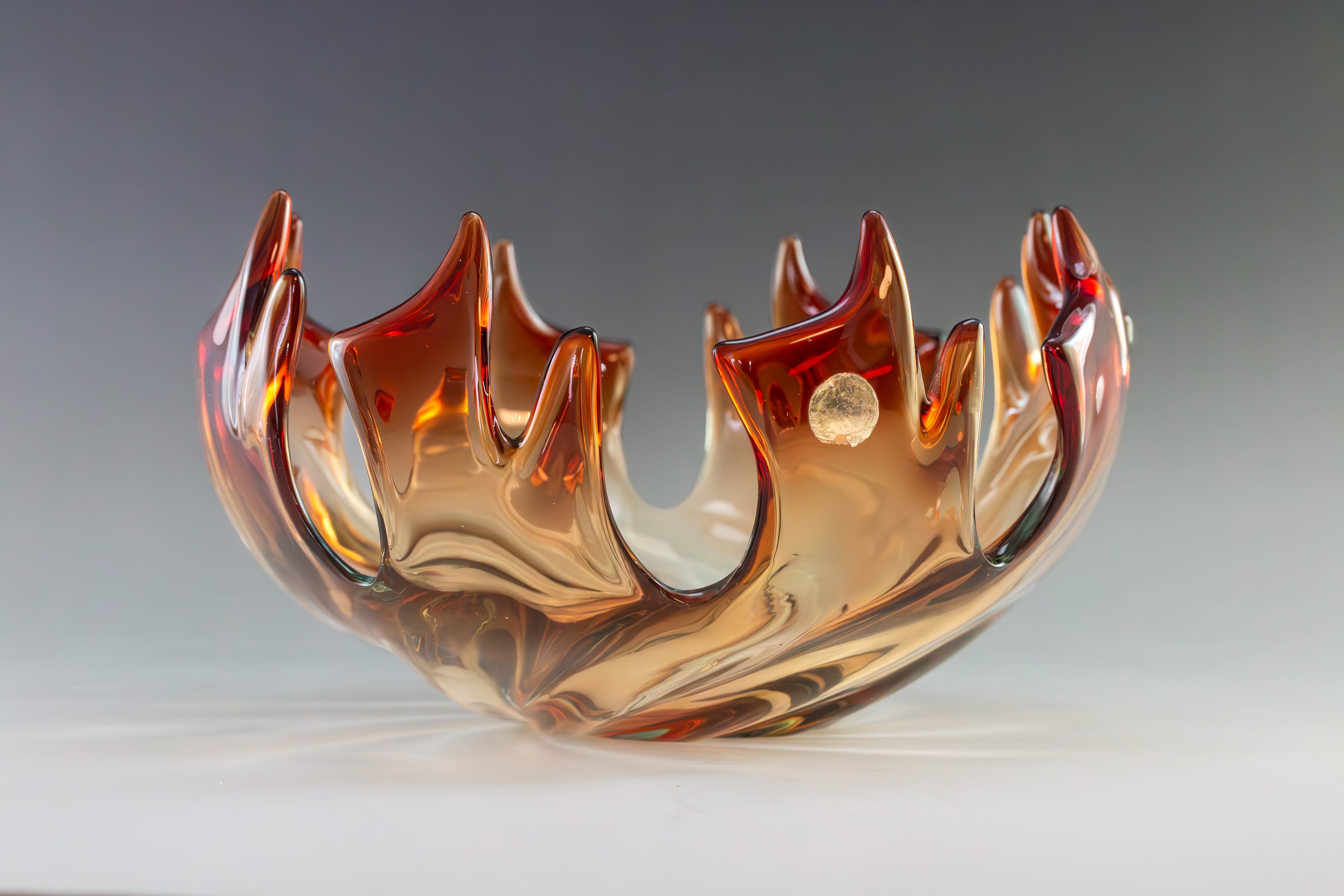 Murano Glasschale - Inferno - 22 cm
