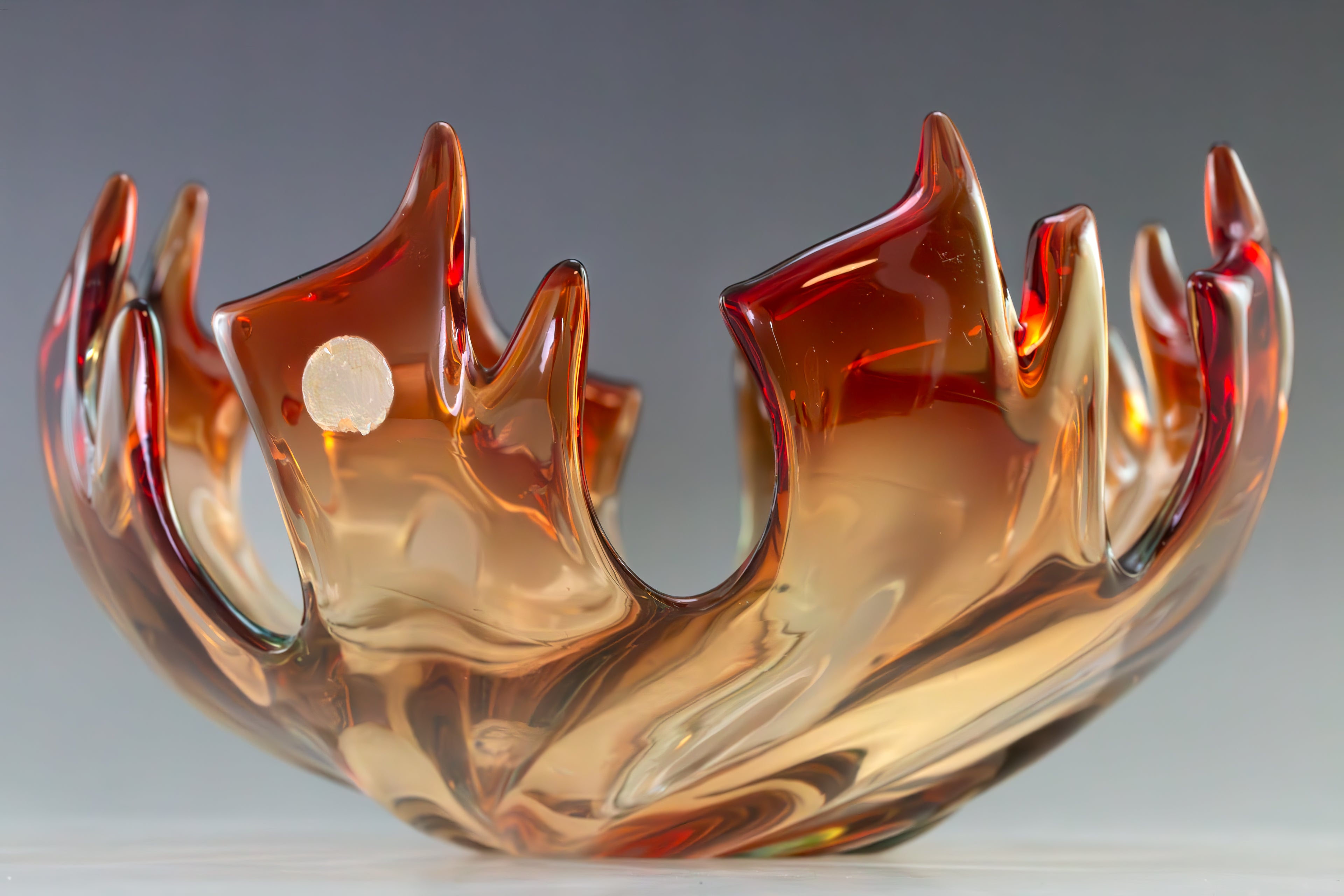 Murano Glasschale - Inferno - 22 cm