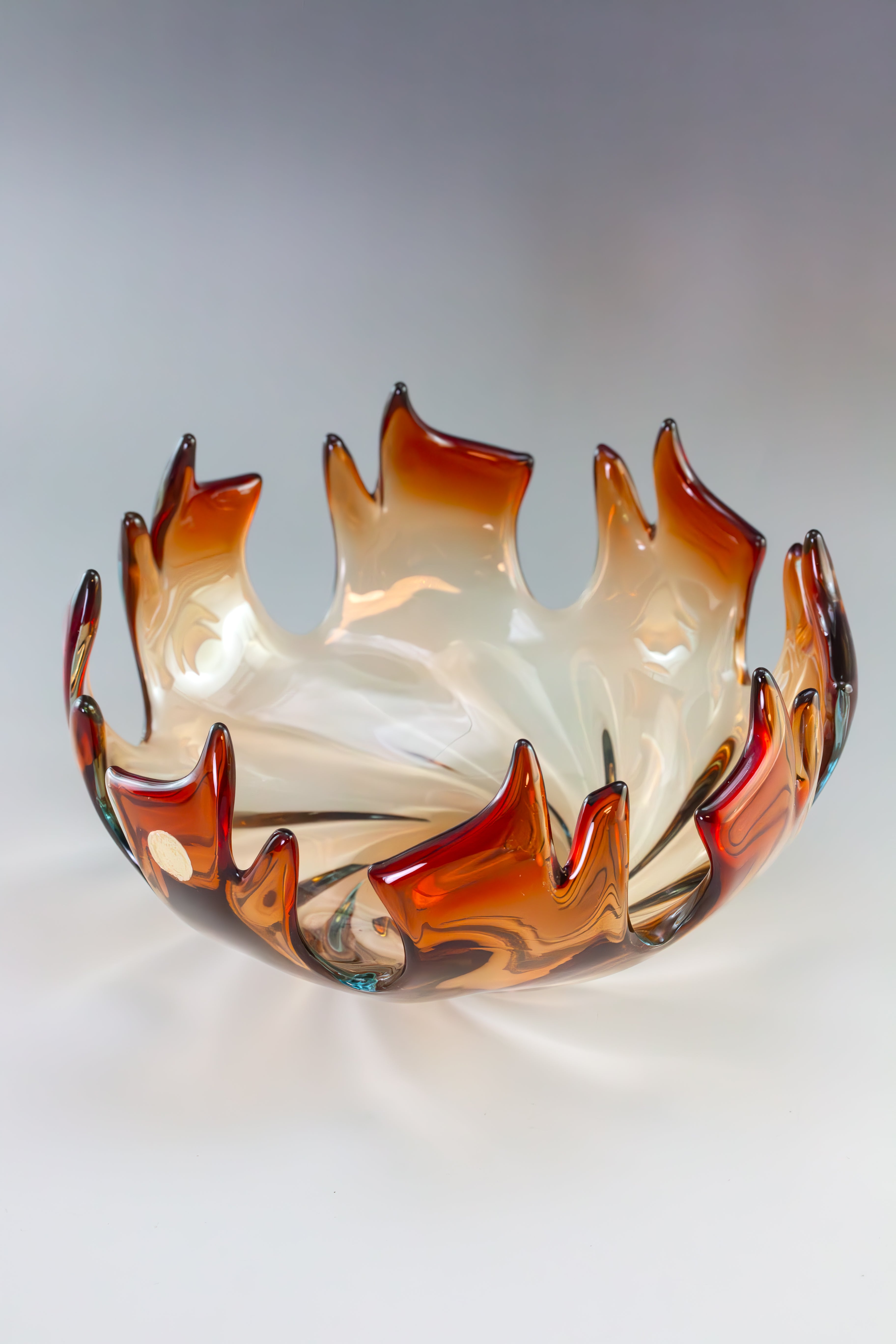 Murano Glasschale - Inferno - 22 cm