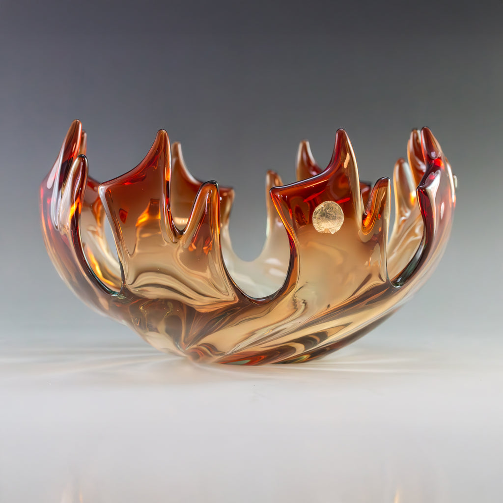 Murano Glasschale - Inferno - 22 cm