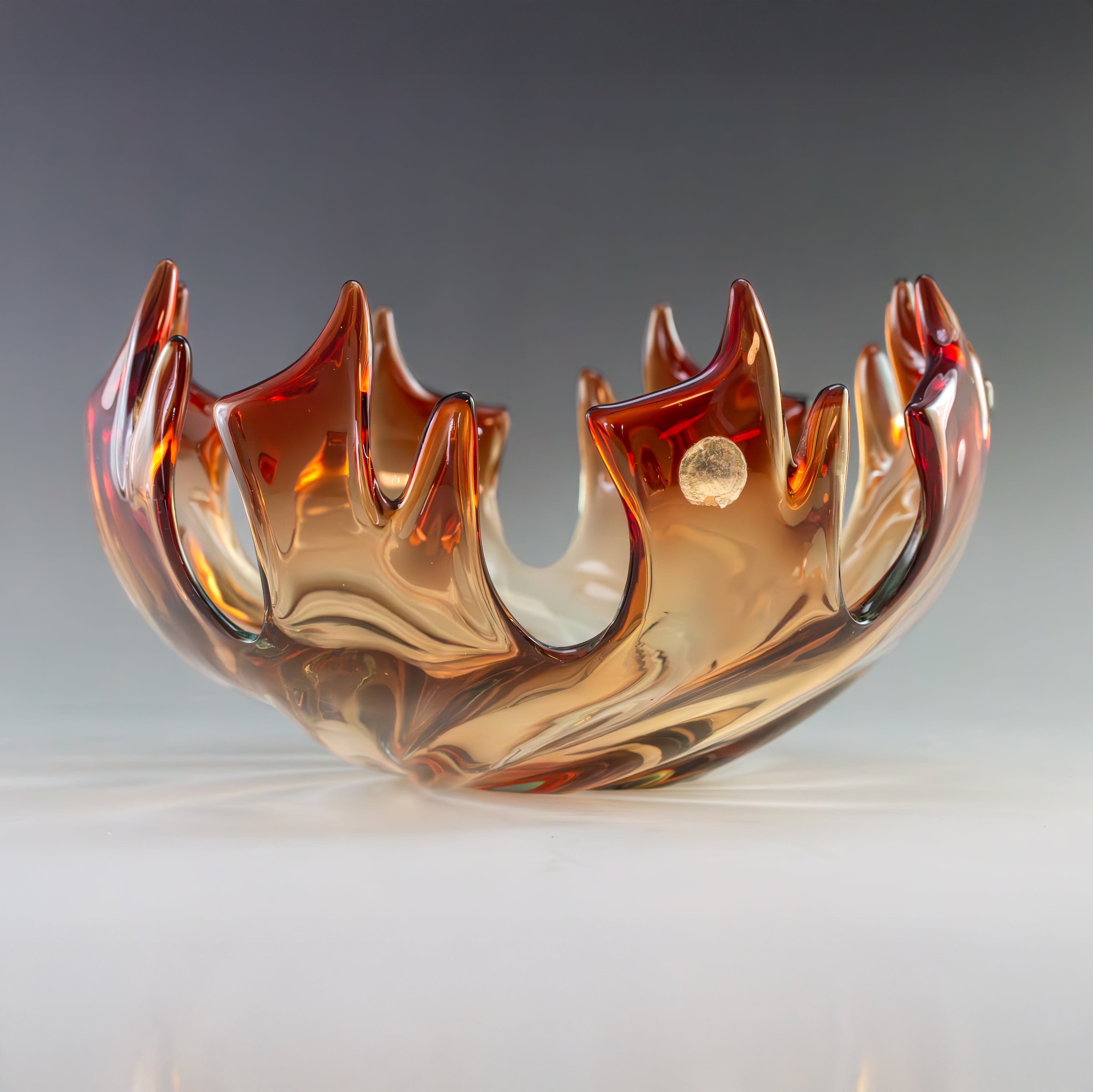 Murano Glasschale - Inferno - 22 cm